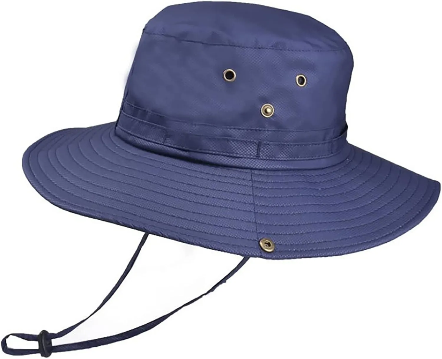 Wide Brim Bucket Hat Upf50  Protective Travel Beach Sun Hat with Semi-Rigid Adjustable Foldable Brim