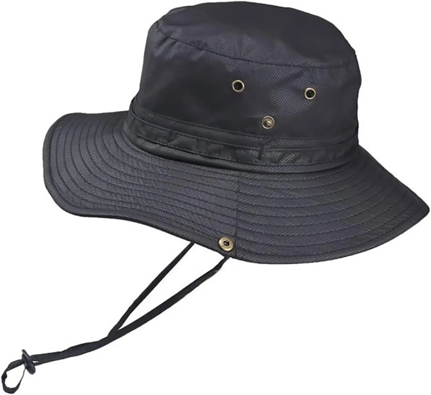 Wide Brim Bucket Hat Upf50  Protective Travel Beach Sun Hat with Semi-Rigid Adjustable Foldable Brim