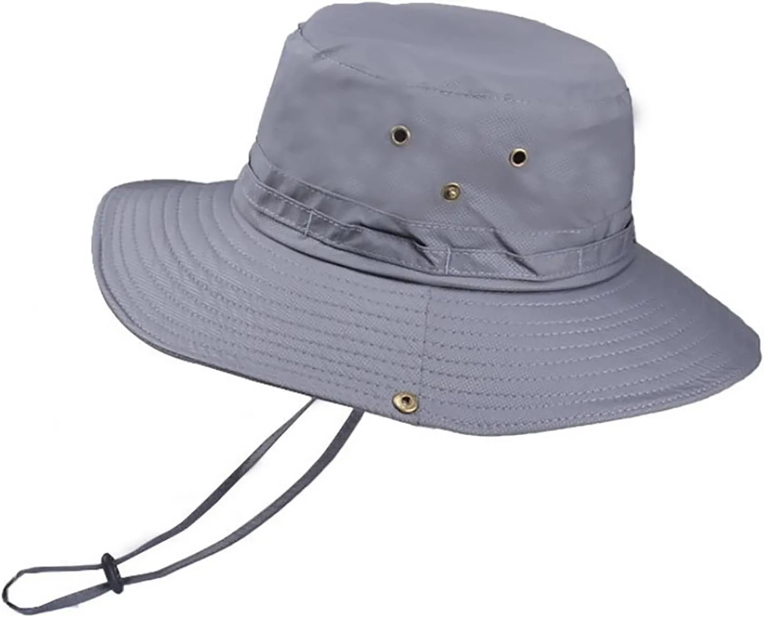Wide Brim Bucket Hat Upf50  Protective Travel Beach Sun Hat with Semi-Rigid Adjustable Foldable Brim