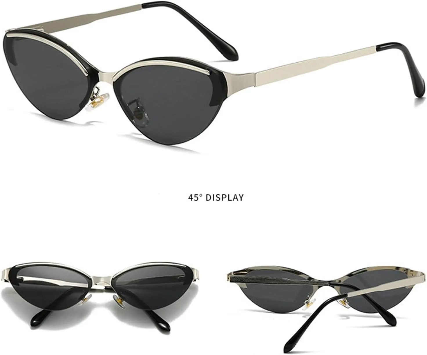 willochra Vintage Fashion Cat Eye Sunglasses Women For Men Sun Glasses Punk Hip Hop Sexy Lady Eyeglasses F25