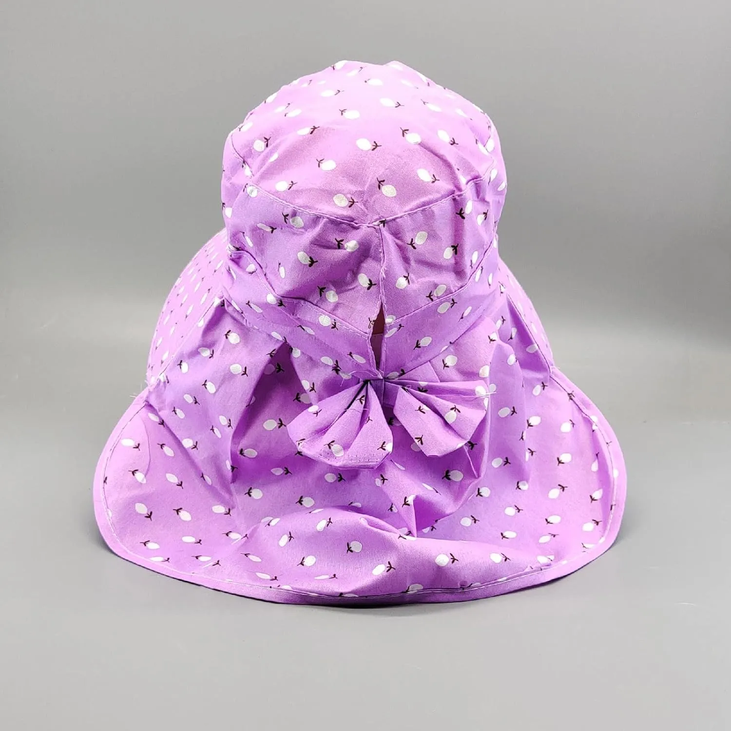 Women Adjustable Print Sun Hats Wide Brim Shawls Breathable Sunscreen Sun Hats Outdoor Riding Ponytail Visors Cap