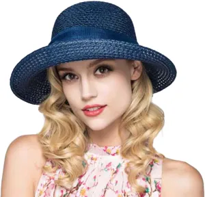 Women Foldable Sun Hats Summer Ladies Roll up Beach Vintage UPF 50 Floppy Packable Wide Brim for Women