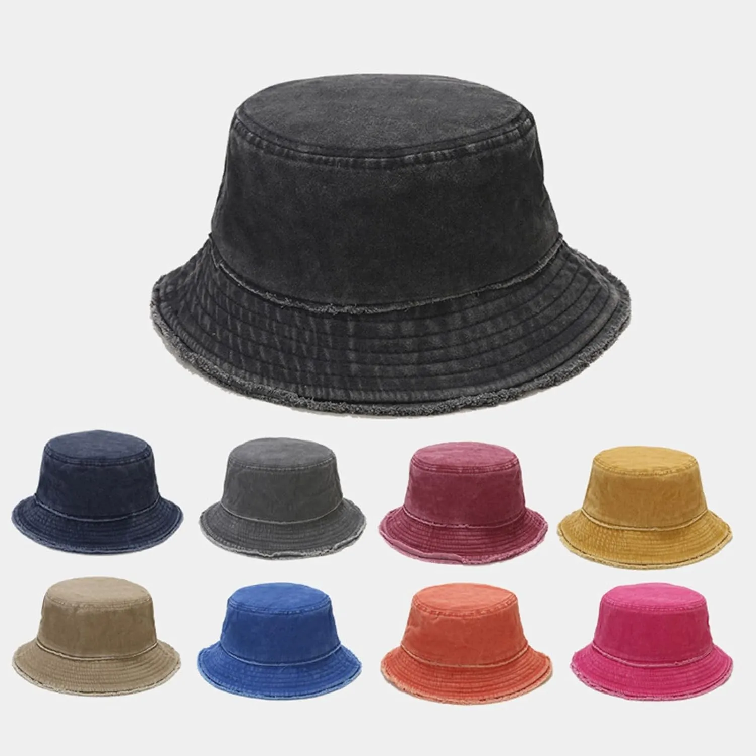 Women Sun Beach Hat Teens Girls Outdoor Sun Hat Wide Brim Summer Fisherman's Caps Summer Hat Women's Fabric Foldable