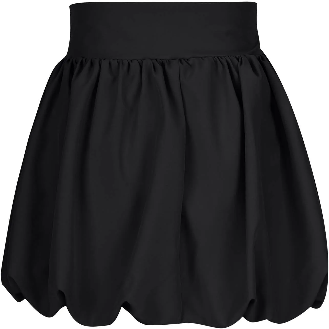 Women Y2K Bubble Skirt High Waist Ruffle Hem A Line Pleated Mini Short Skirt Cute Puffy Short Skirts Streetwear