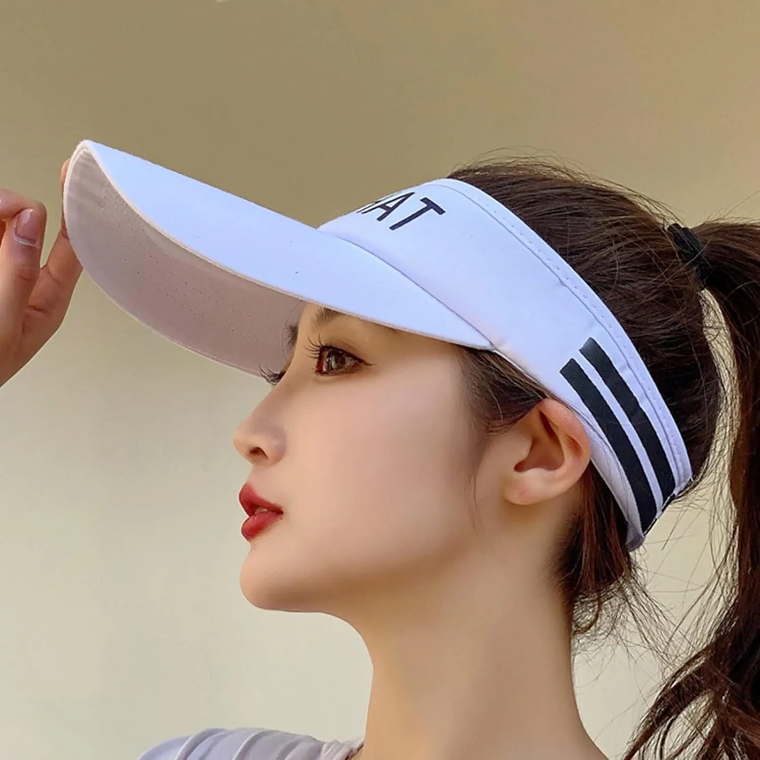 Womens Empty Top Hat Outdoor Sports Sun Hat Sun Hat Large Brim Casual Peaked Cap Mens Rim Hat