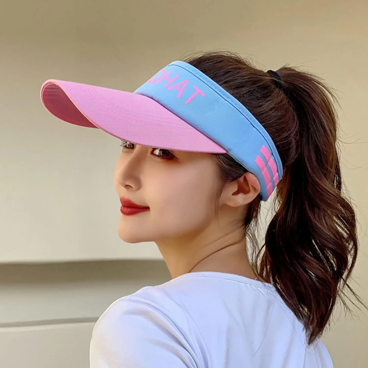 Womens Empty Top Hat Outdoor Sports Sun Hat Sun Hat Large Brim Casual Peaked Cap Mens Rim Hat