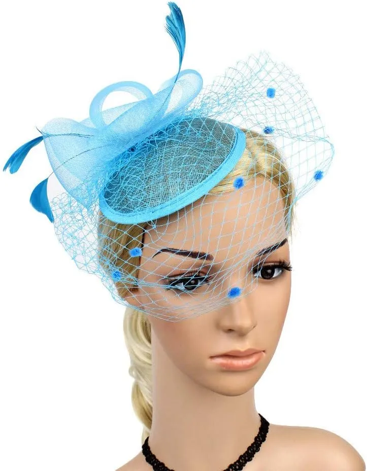 Women's Fascinators Hat Fashion Feathe Hat Cocktail Party Hat Hair Clip Headband Fascinator Wedding Tea Party Hat