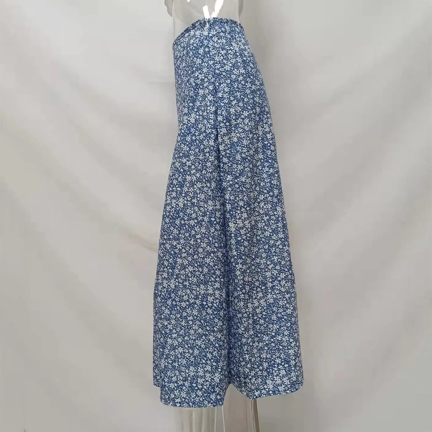 Womens Floral Maxi Skirt Boho Side Slit Flowy Summer Long Skirts Comfy High Waist Beach Print A-Line Skirts 2025
