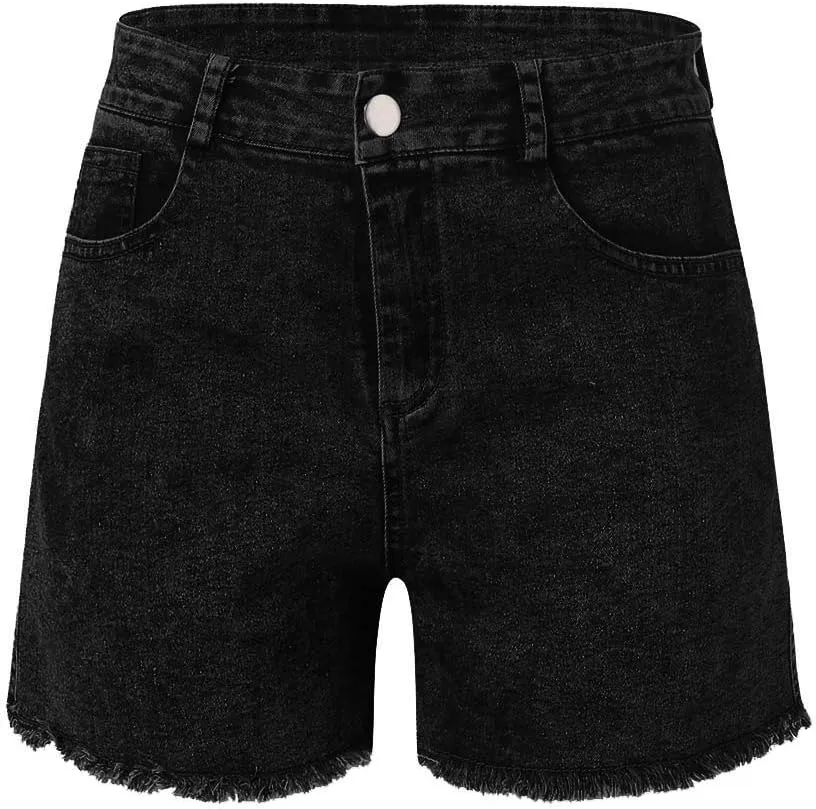 Womens Low Rise Jean Shorts Sexy Cute Ripped Booty Shorts Casual Summer Stretch Mini Shorts Low Waisted Denim Shorts