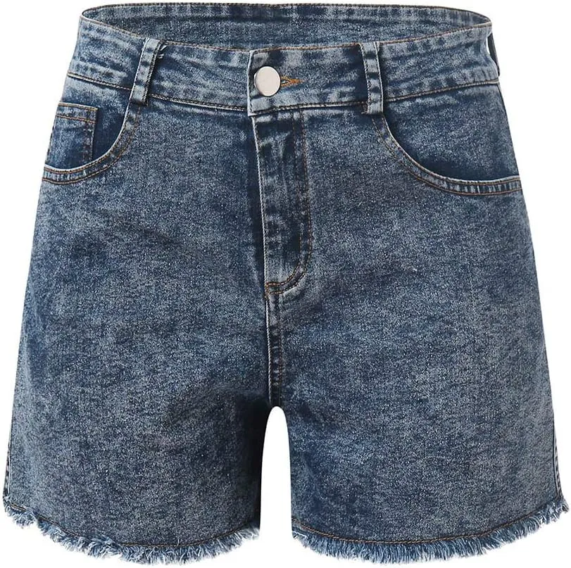 Womens Low Rise Jean Shorts Sexy Cute Ripped Booty Shorts Casual Summer Stretch Mini Shorts Low Waisted Denim Shorts
