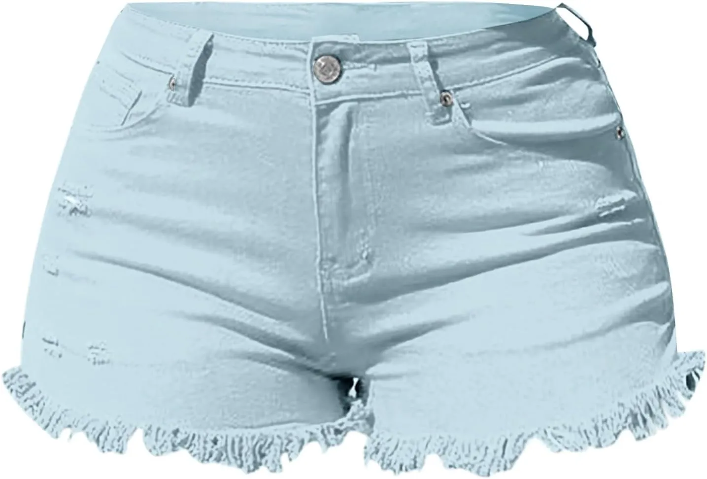 Womens Low Rise Jean Shorts Sexy Cute Ripped Booty Shorts Casual Summer Stretch Mini Shorts Low Waisted Denim Shorts