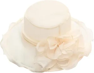 Womens Sun Hats Summer Wide Brim Flower Bucket Hat Elegant Lace Beach Holiday Hats Party Bridal Dress Hats