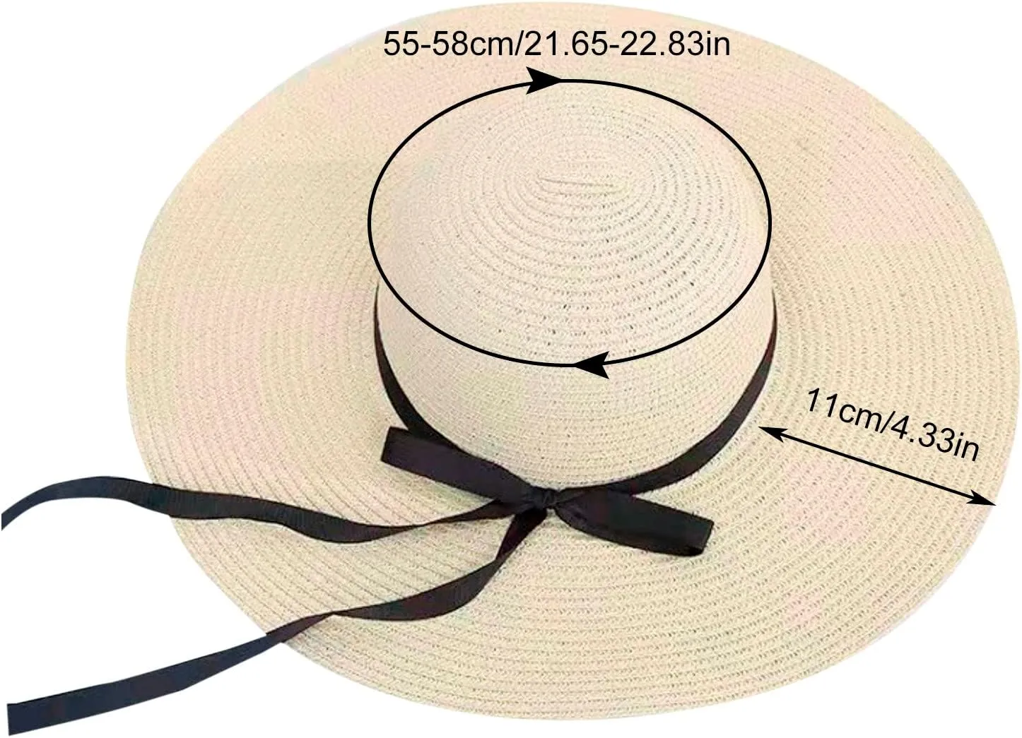 Womens Sun Straw Hat Straw Hats for Women Straw Panama Hat Wide Brim Beach Hat Casual Hat