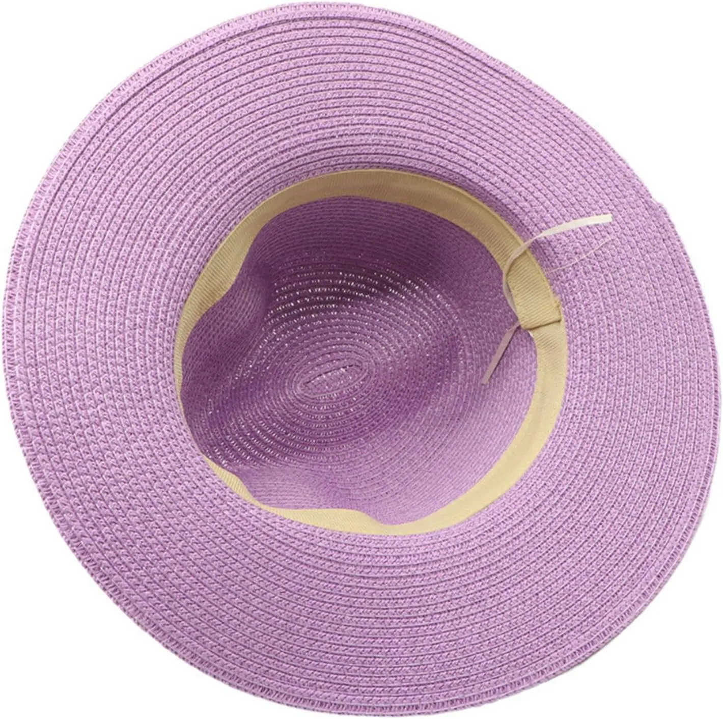 Womens Sun Straw Hat Wide Brim Summer Hat Foldable Packable Floppy Beach Hats for Women
