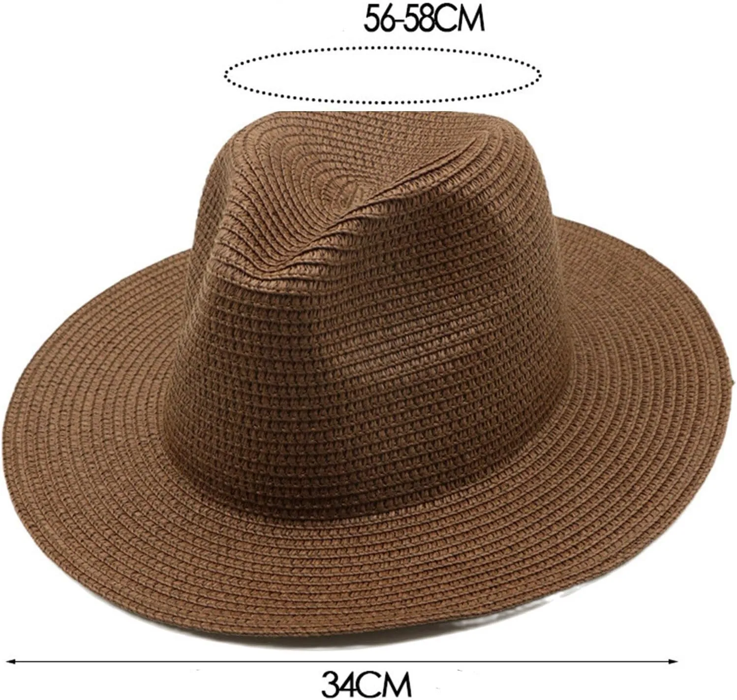 Womens Sun Straw Hat Wide Brim Summer Hat Foldable Packable Floppy Beach Hats for Women