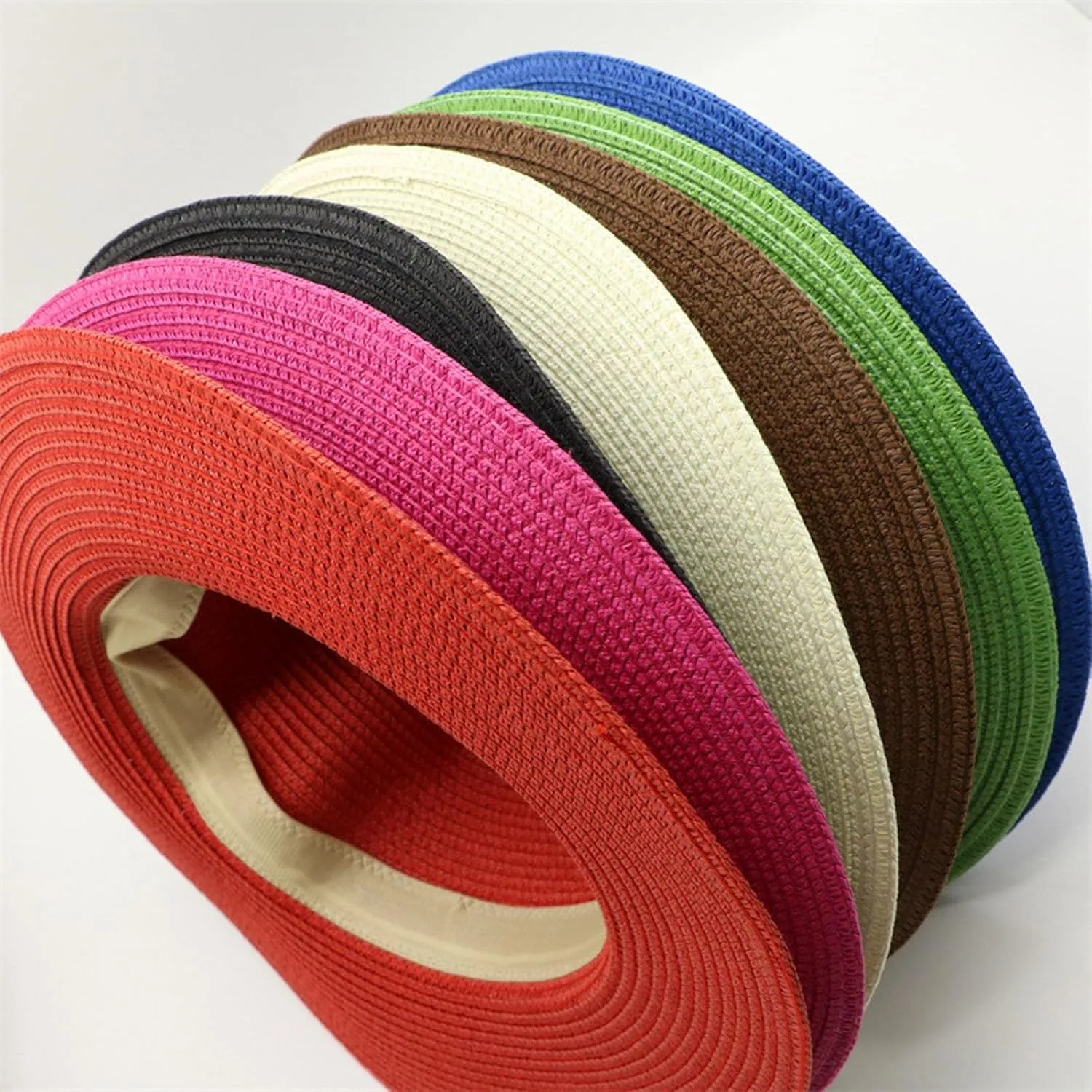 Womens Sun Straw Hat Wide Brim Summer Hat Foldable Packable Floppy Beach Hats for Women