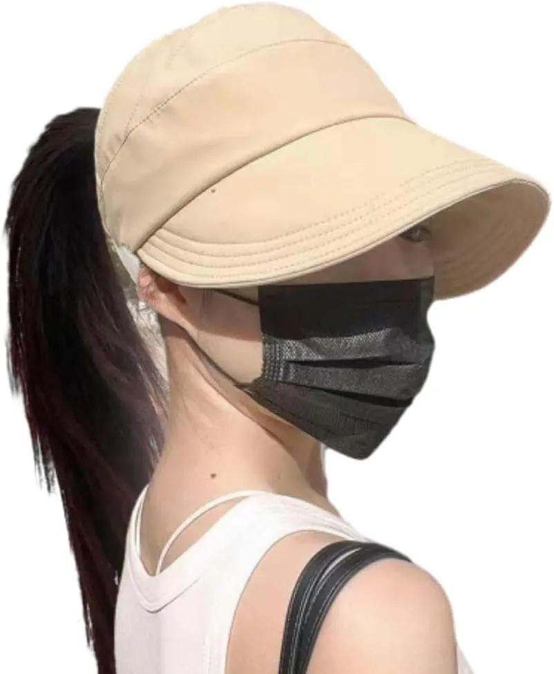 Wrap-Around Hollow-top UV Sun Hat - Outdoor Uv Protection Hollow Top Sun Hat - Outdoor Wide Brim Hats for Women