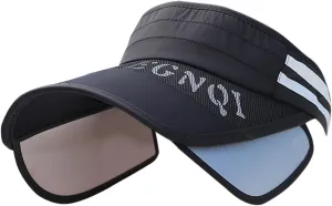 WUTYU Womens Empty Top Hat Outdoor Sports Sun Hat Sun Hat Large Brim Casual Peaked Cap