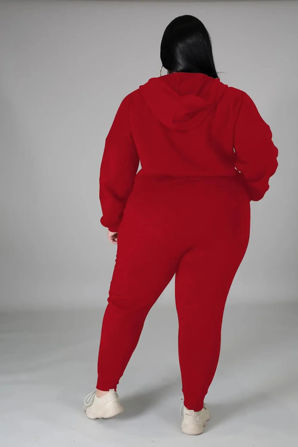 YeGine Womens Plus Size Two Piece Outfits Sweatsuits Casual Long Sleeve Set With Pockets