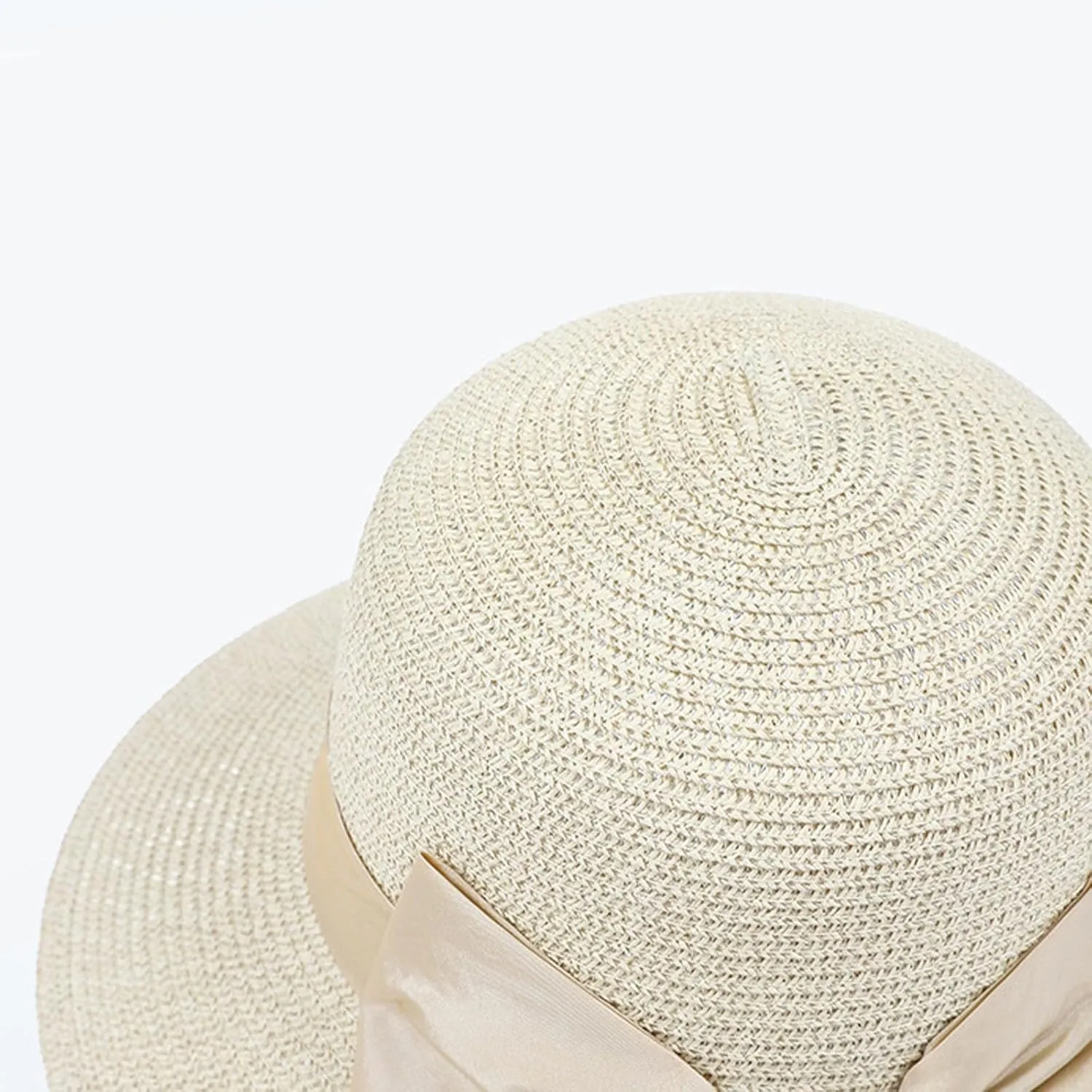 YOLAI Women Sun Hat Wide Brim Bow Knot Beach Hat Breathable Sun UPF 50  / Hat Foldable Packable Summer Hat Outdoor