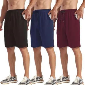 ZH Men's Athletic Shorts with Pockets and Adjustable Elastic Waistband - Quick-Dry Activewear